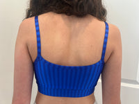 [FINAL SALE] Striped Thin Straps Bra (royal blue)